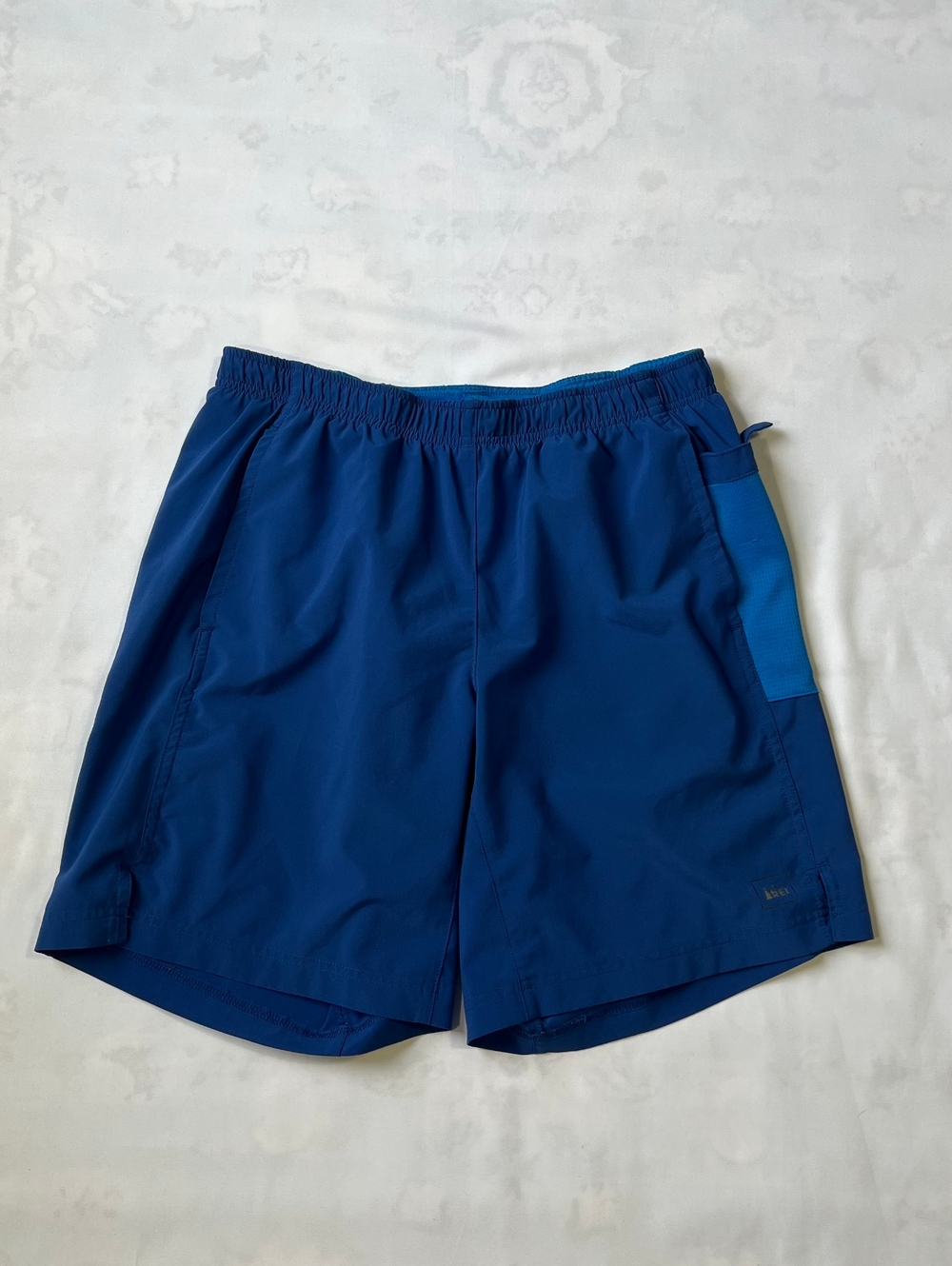 REI Co-op Mens Active‎ Shorts Blue Hiking Running Gym Athletic Size Small